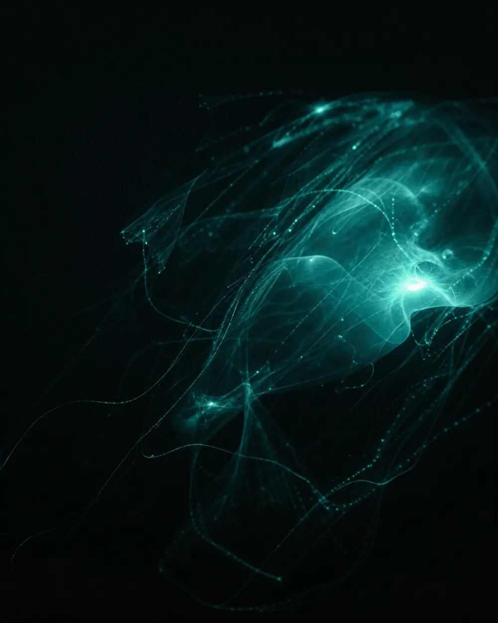 An unidentified gelatinous deep-sea organism